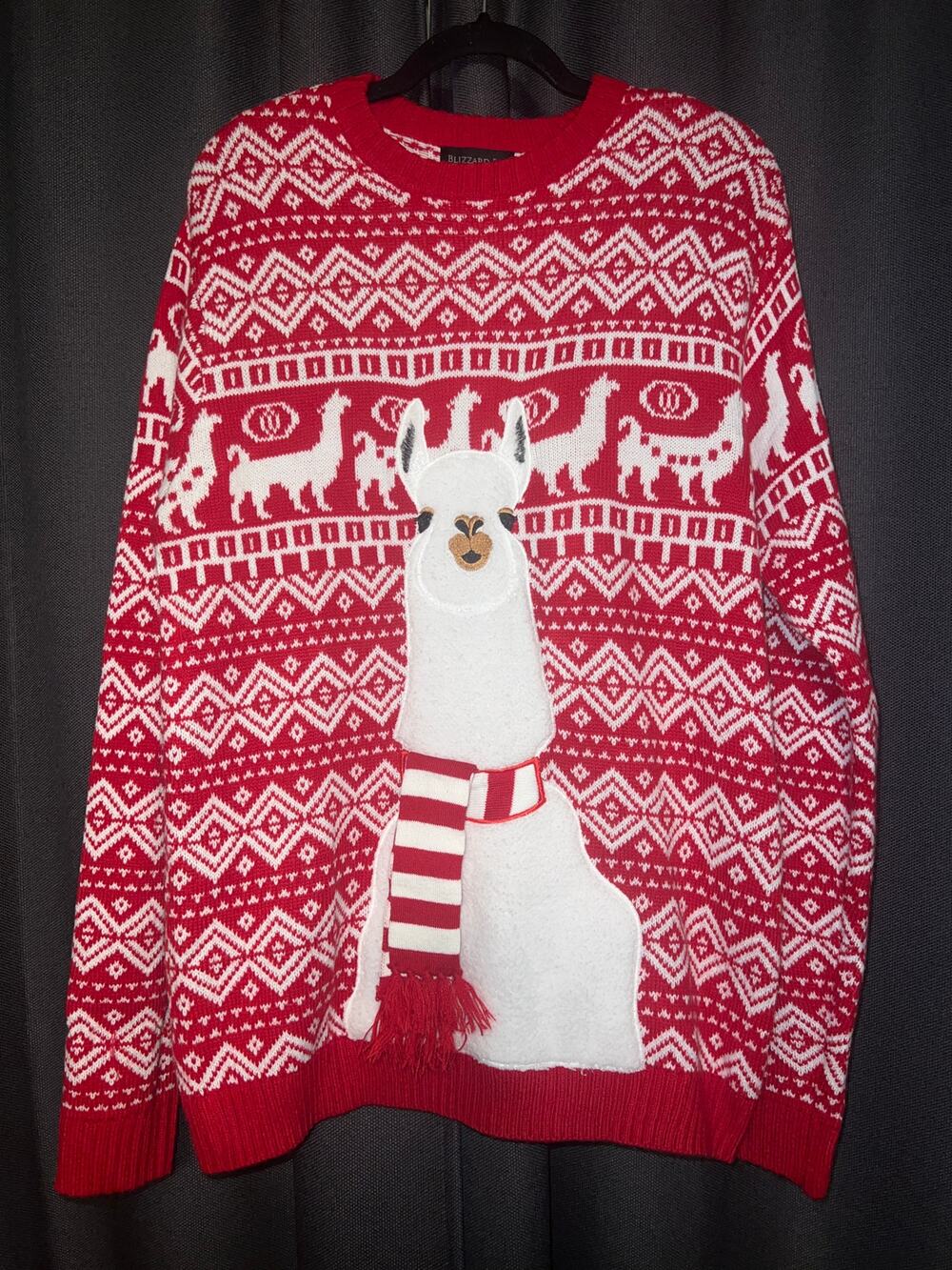 Ugly Christmas Sweater Xmas Size Large Llama